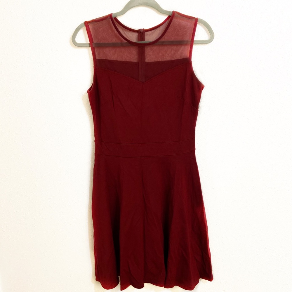 Heloise Fashion Medium Red Skater Skirt Dress